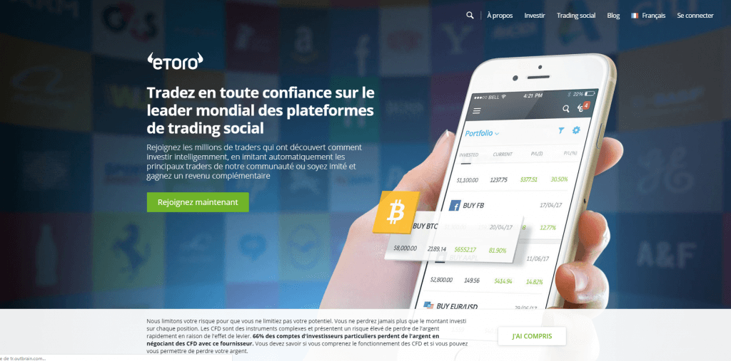 Etoro Screen